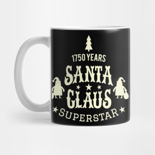 Santa Claus Superstar - Santa Claus College Style - Funny Christmas illustration Mug